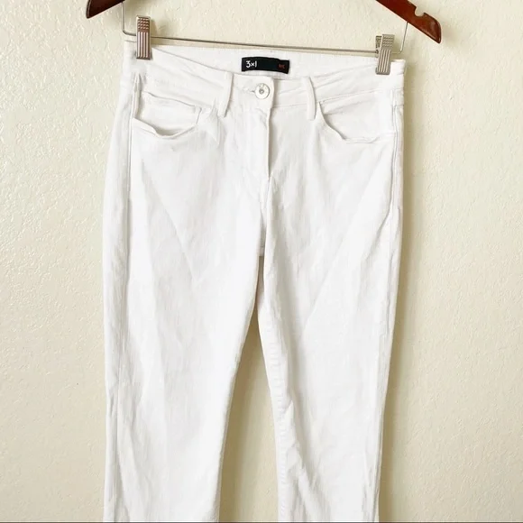 3X1 W2 Split Bell Crop mid-rise straight-leg jeans - Picture 4 of 13